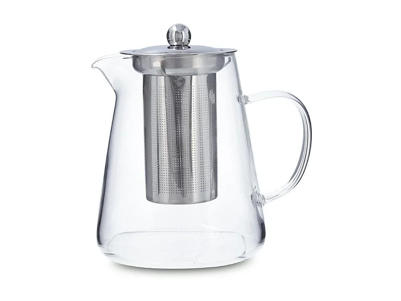 Tetera Serena Quid filtro inox con tapa vidrio inox 95 cl