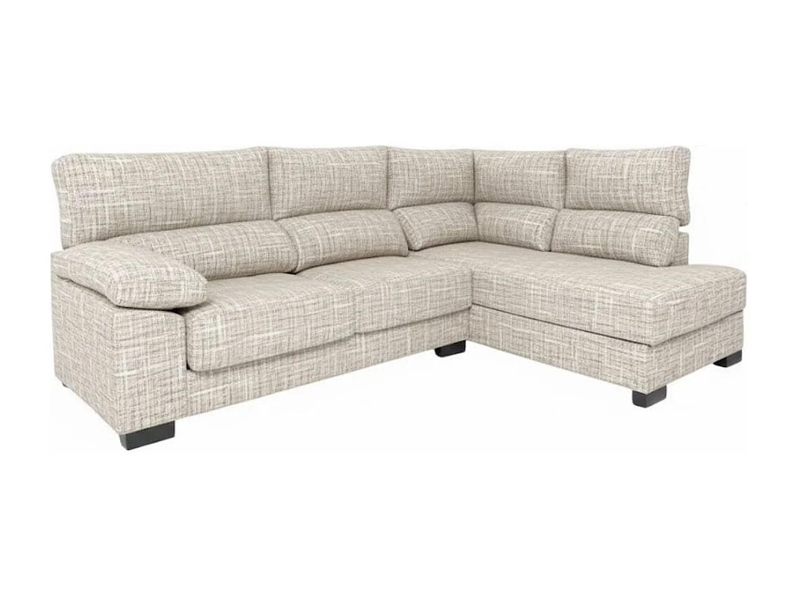 Sofá chaiselongue Meridien 3 plazas deslizante + reclinable tela Sorrento 100x282x195 cm