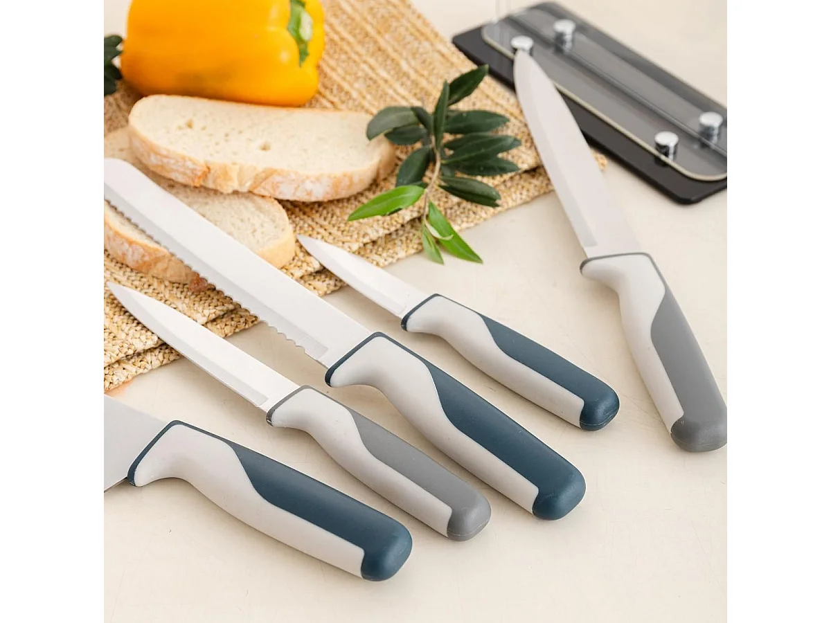 Tacoma de 5 cuchillos Oasis Quid diseño transparente acrílico