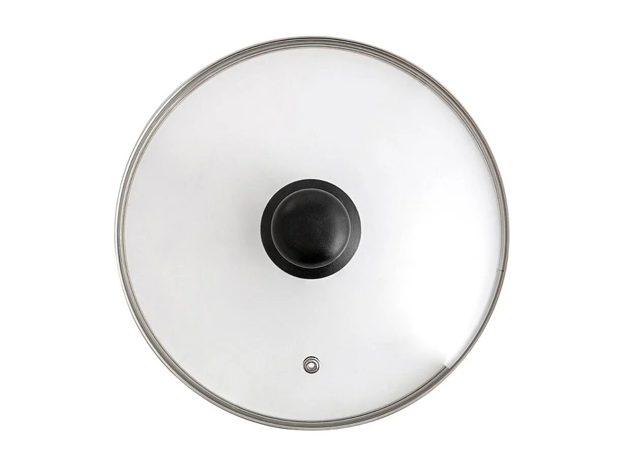 Tapa Renova Quid con válvula vidrio transparente Ø18 cm