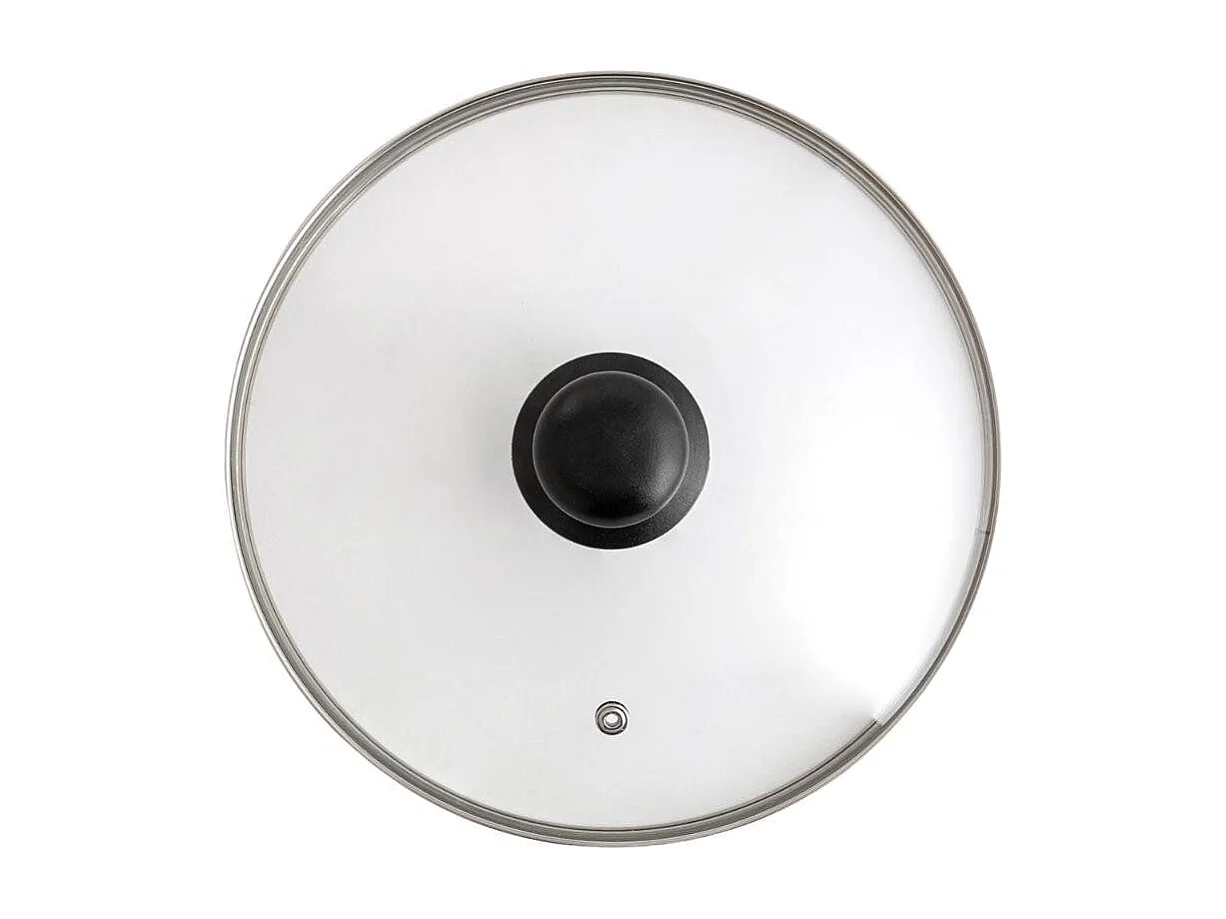 Tapa Renova Quid con válvula vidrio transparente Ø34 cm