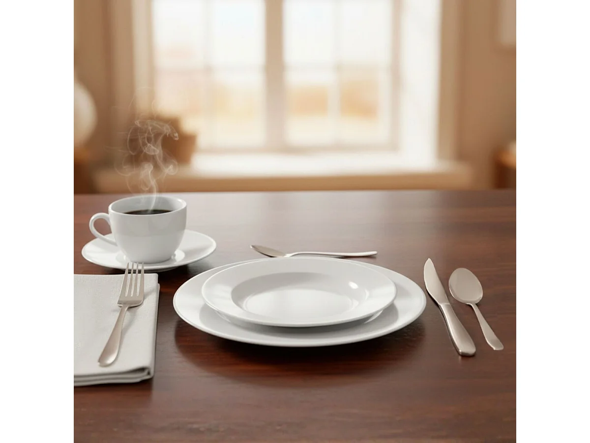 Set de 16 cubiertos EH acero inoxidable dorado