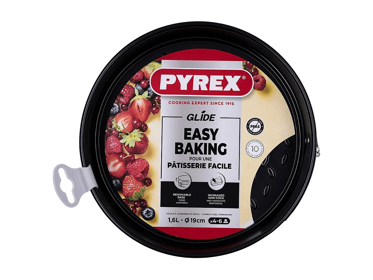 Molde desmontable Pyrex Glide antiadherente negro  Ø19 cm