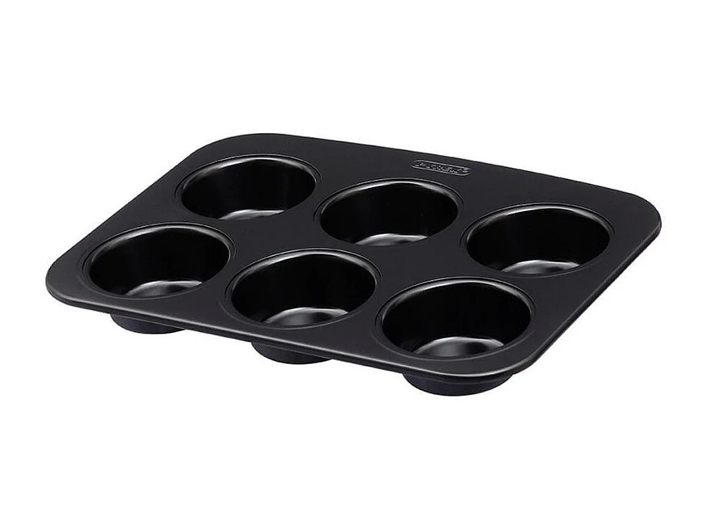 Molde para 6 magdalenas Glide Pyrex bandeja horno acero negro