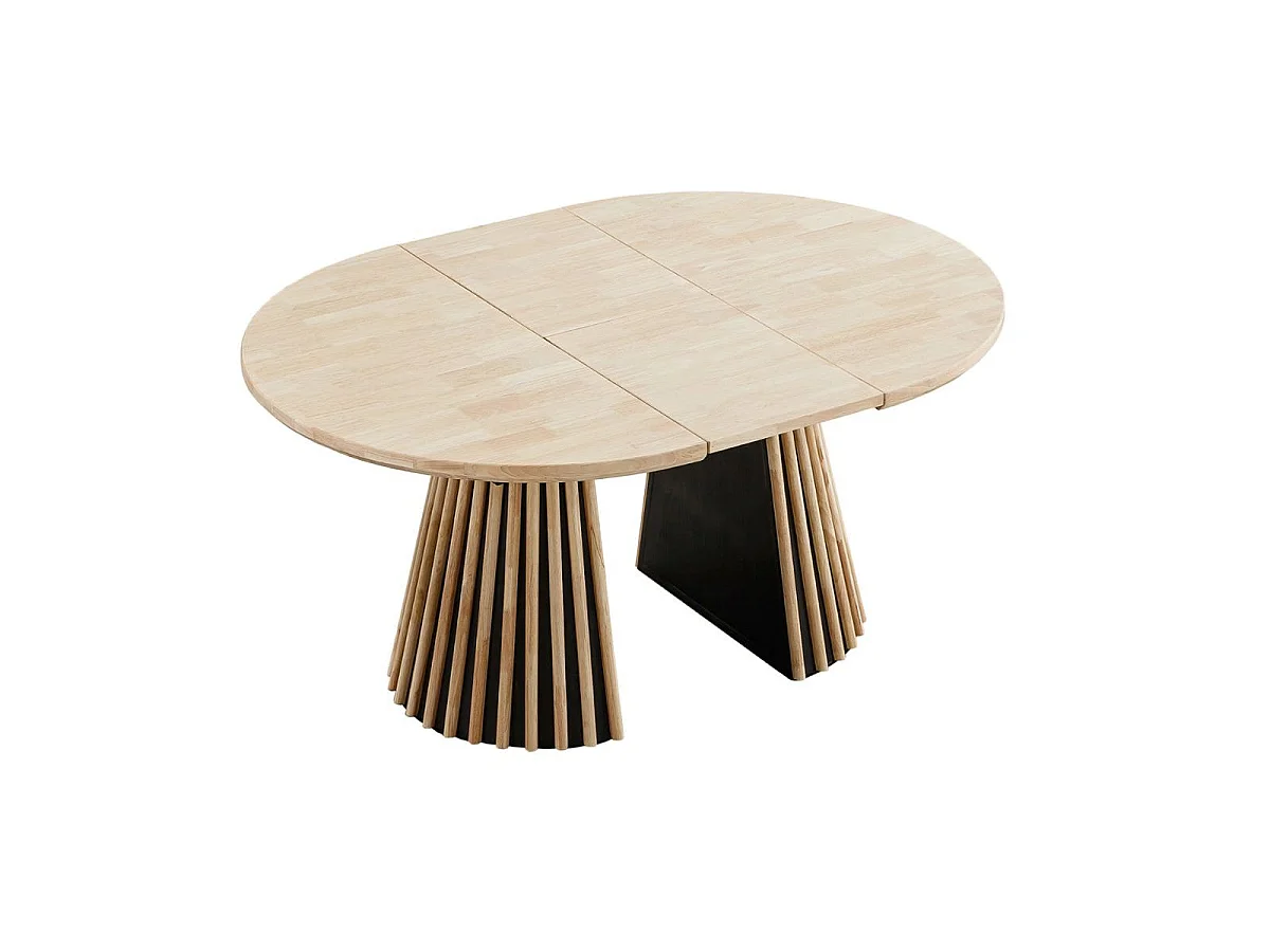 Mesa de comedor Grove redonda extensible nordish Ø100x76 cm Adec