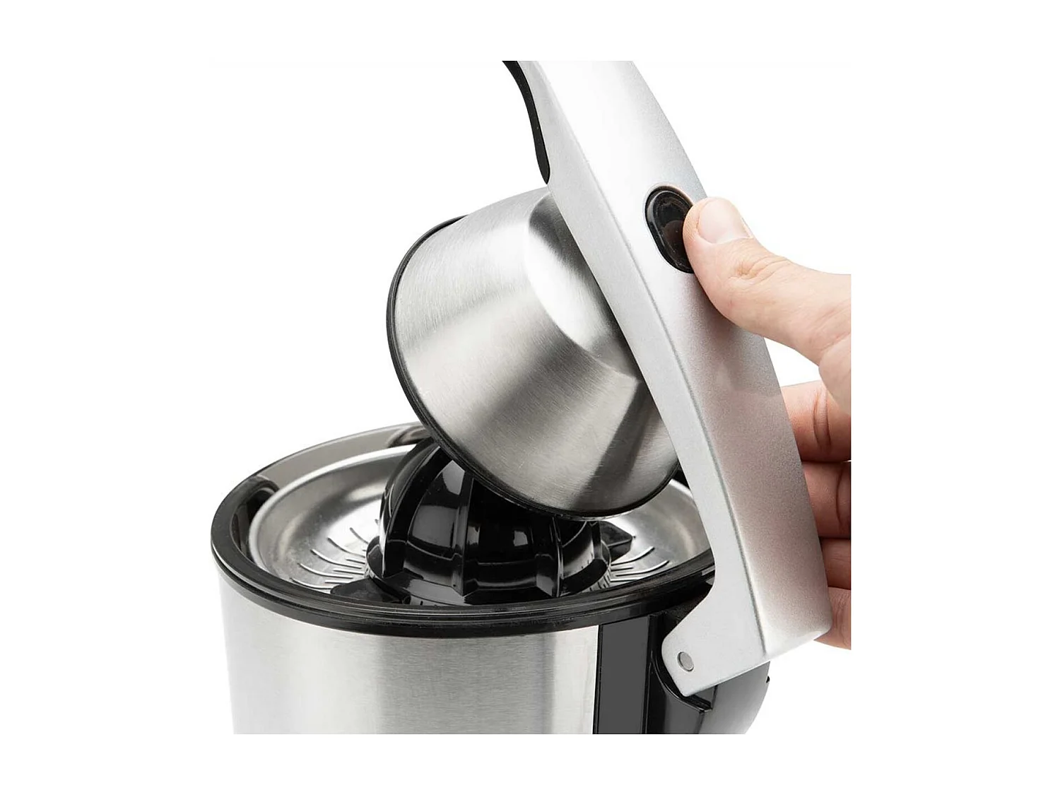 Exprimidor de brazo Orbegozo EP4300 1100W doble cono inox