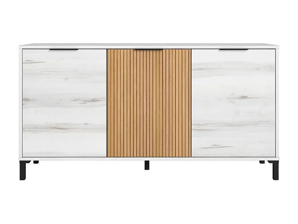 Aparador Tokio 3 puertas albo/rayado 70x136,3x40 cm