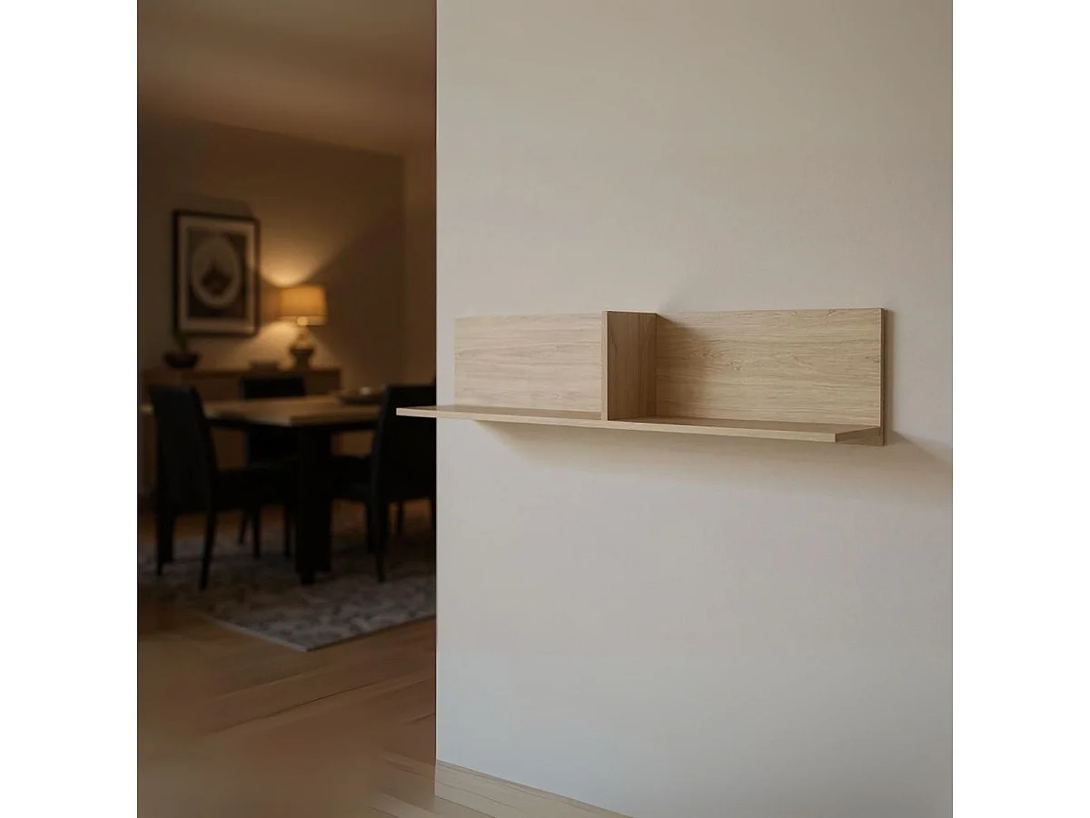 Estante Donald 2 compartimentos puccini 27,9x120x23,3 cm