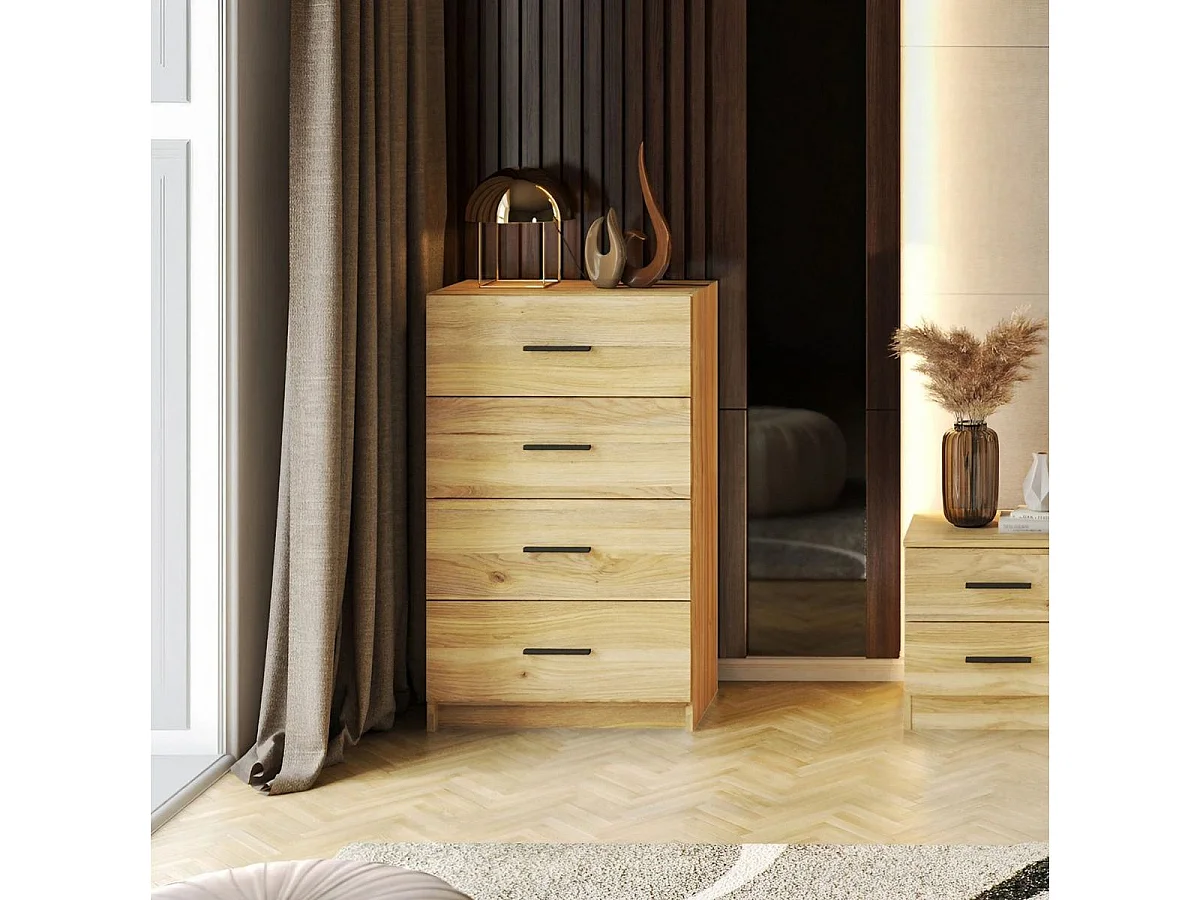 Sinfonier New Aura 4 cajones natural 100x60x34,4 cm