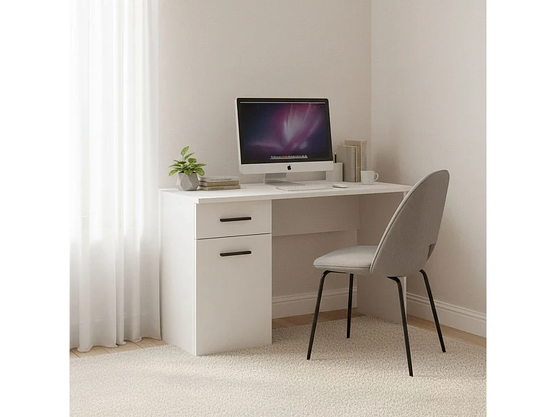 Escritorio New Aura armario con cajón beige 72x120x49,8 cm