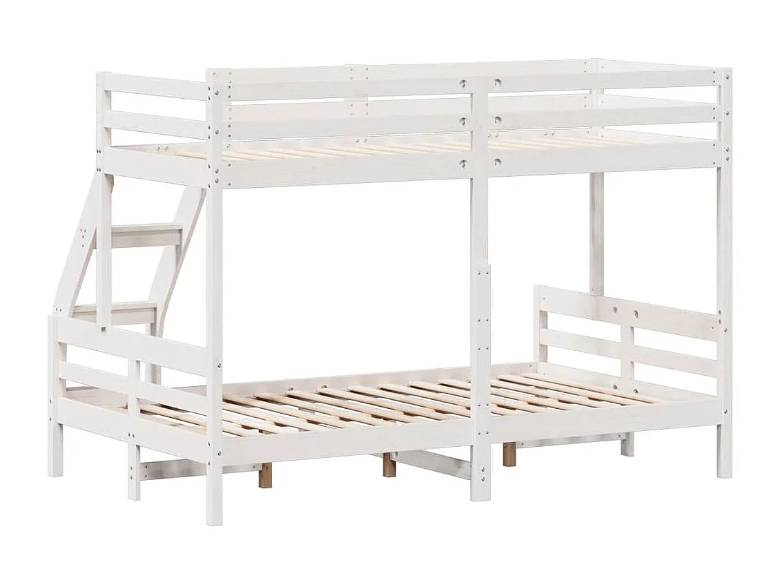 Stapelbed massief grenenhout wit 80x200/120x200 cm