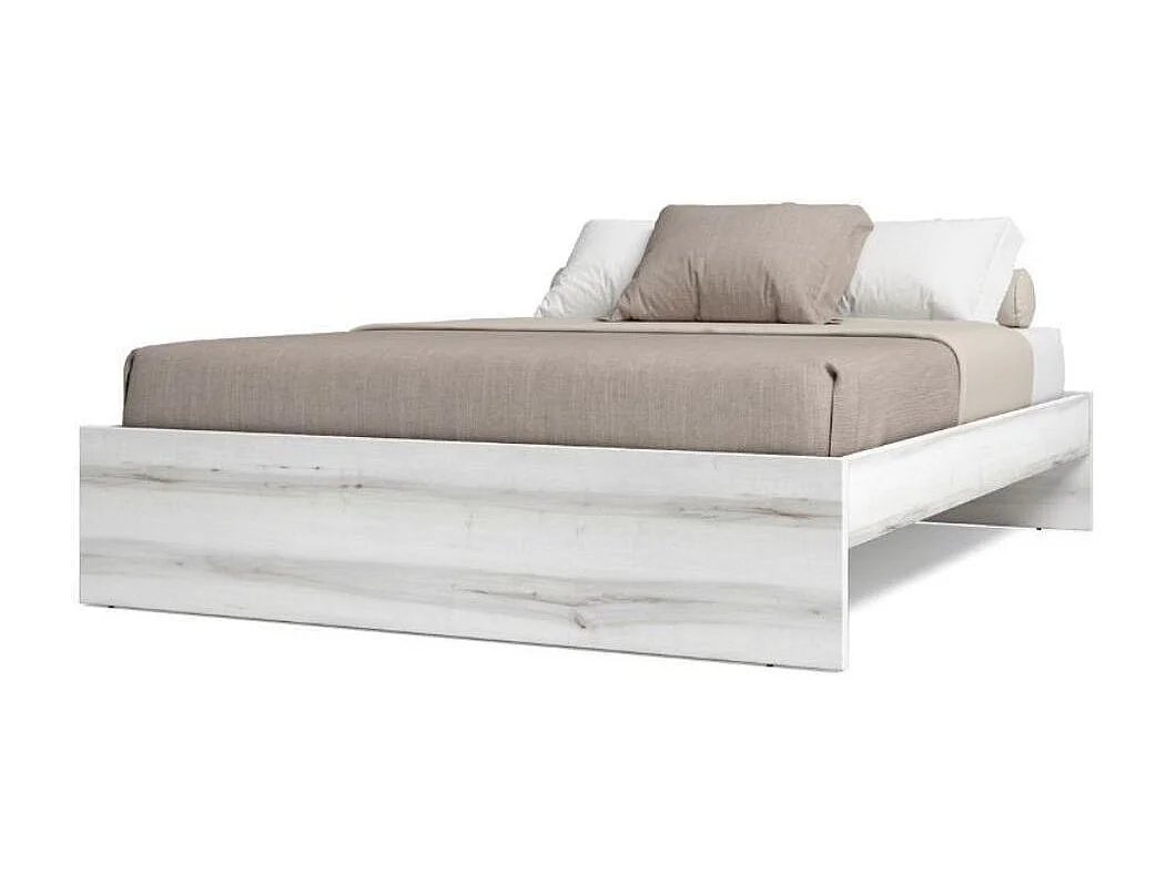 Estructura de cama con somier albo 35,5x159x195,8 cm