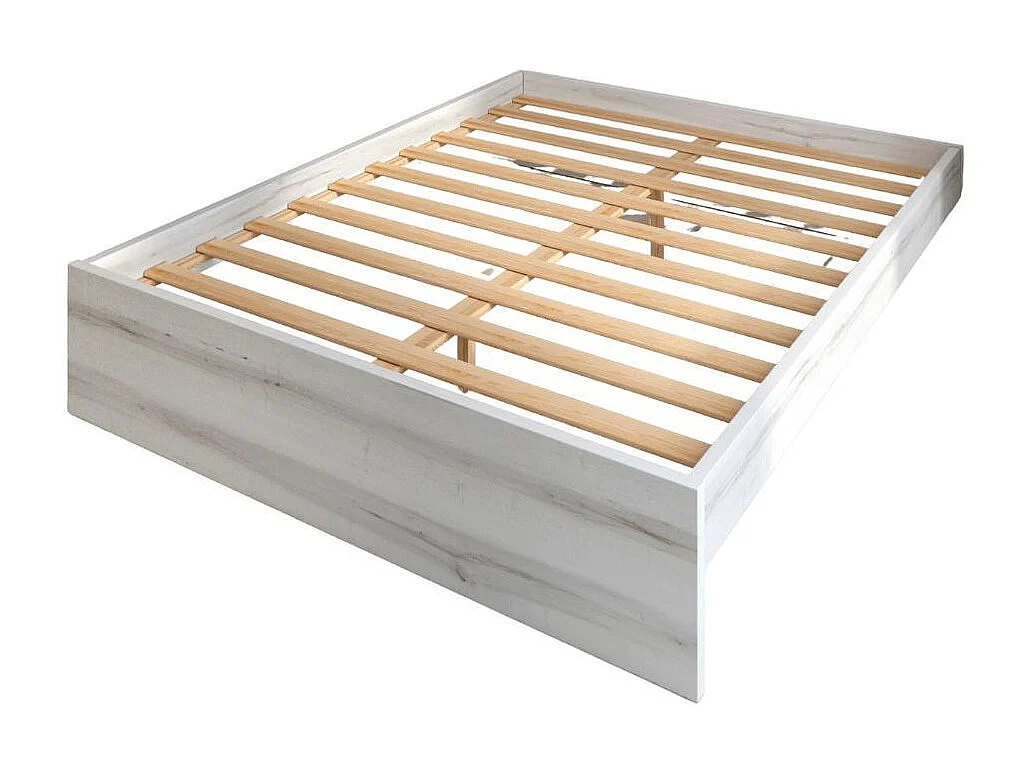 Estructura de cama con somier albo 35,5x159x195,8 cm