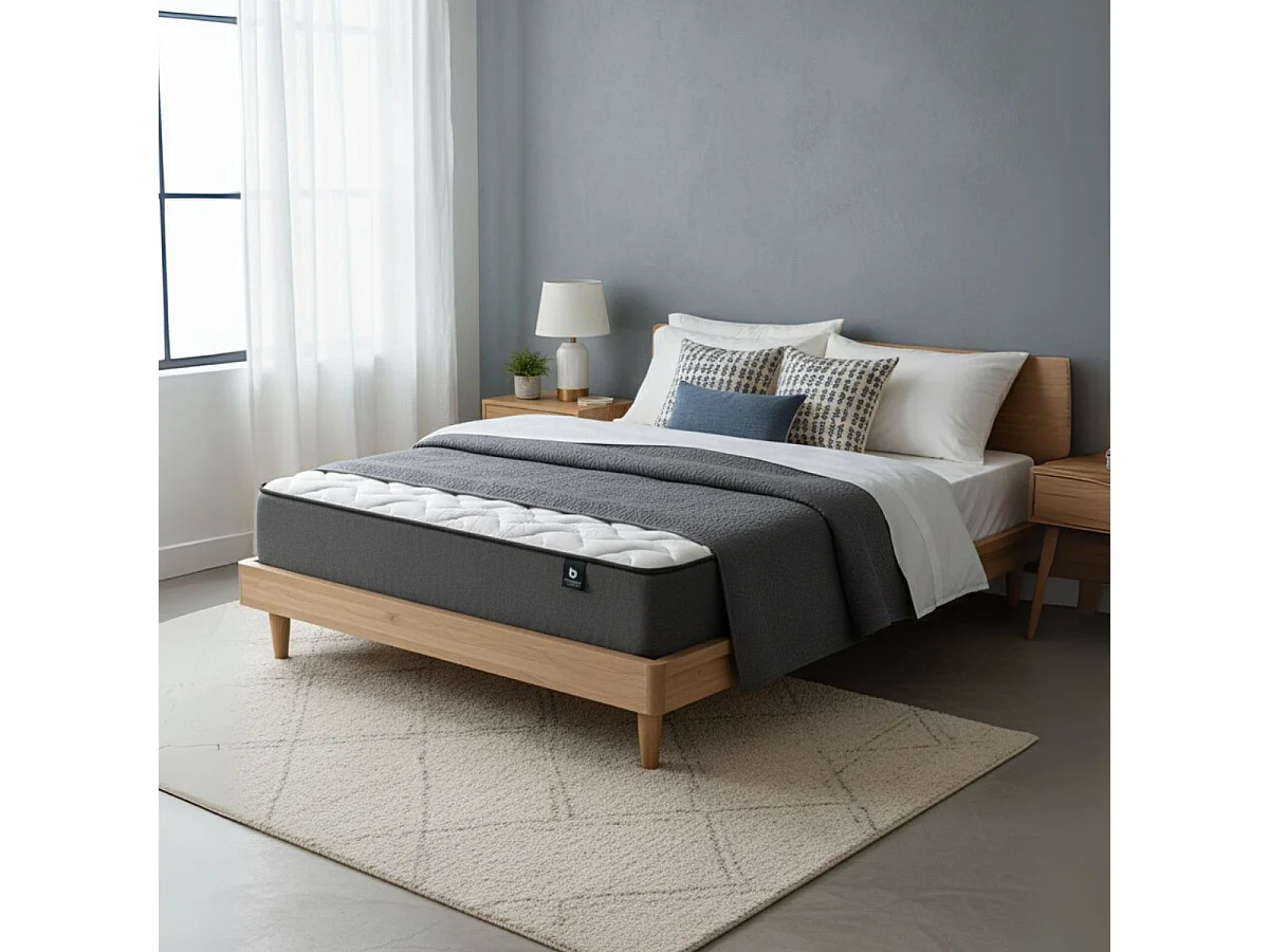 Colchón Reset Obi 20 núcleo CoolFoam ThermoFusion gris 135x190 cm