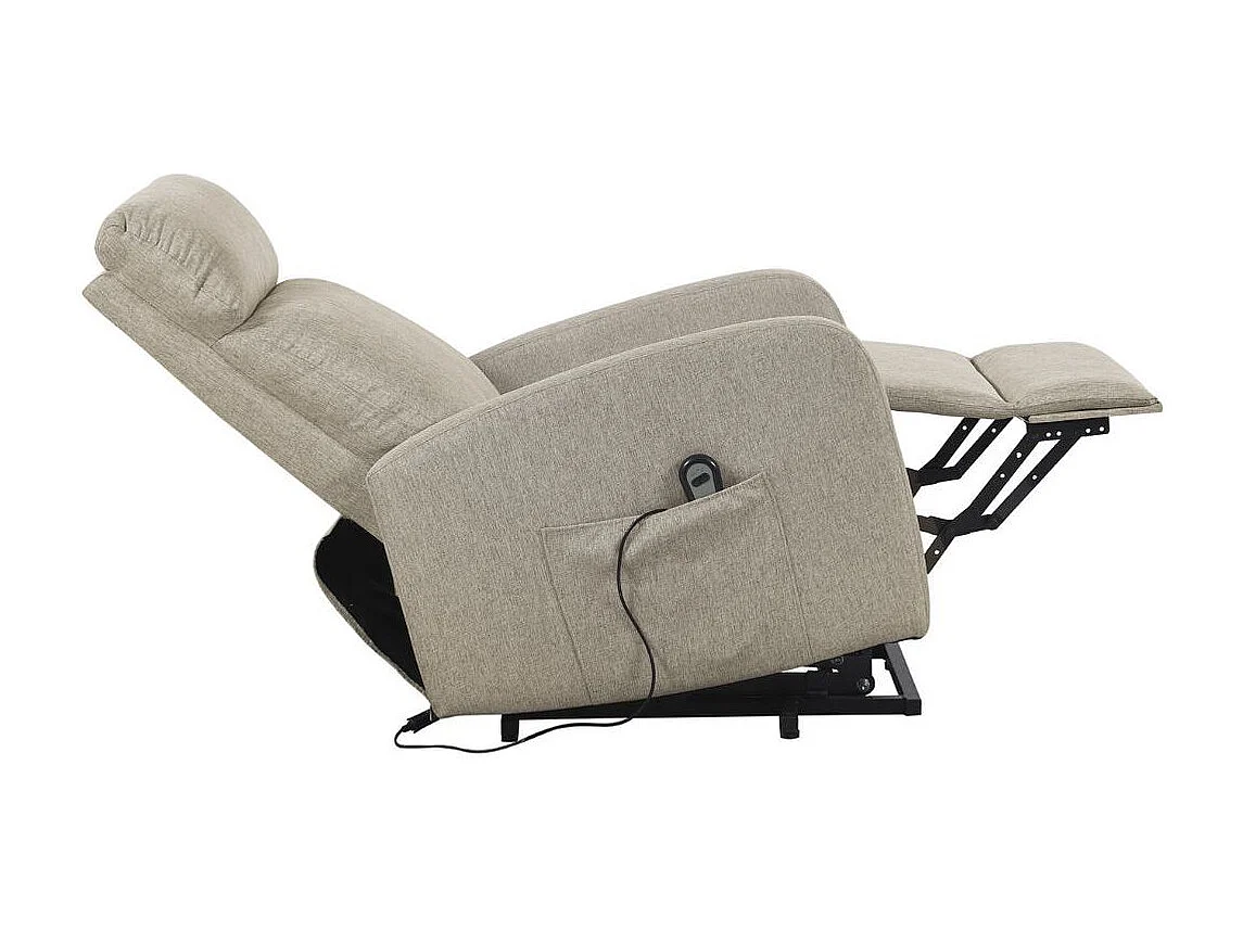 Sillón relax Elevador Life reclinable beige 104x64x93 cm Adec