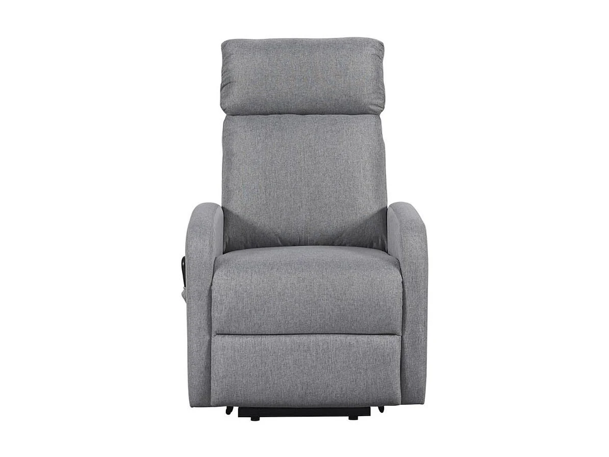 Sillón relax Elevador Life reclinable gris 104x64x93 cm Adec