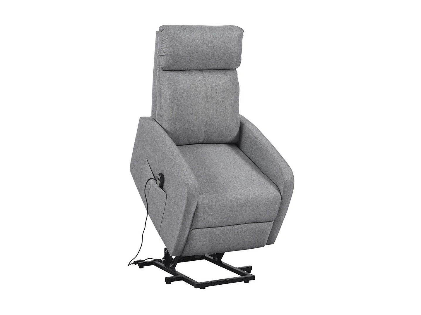 Sillón relax Elevador Life reclinable gris 104x64x93 cm Adec