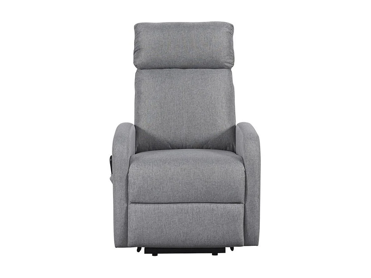 Sillón relax Elevador Life reclinable gris 104x64x93 cm Adec