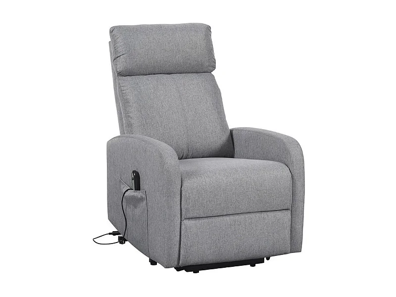 Sillón relax Elevador Life reclinable gris 104x64x93 cm Adec