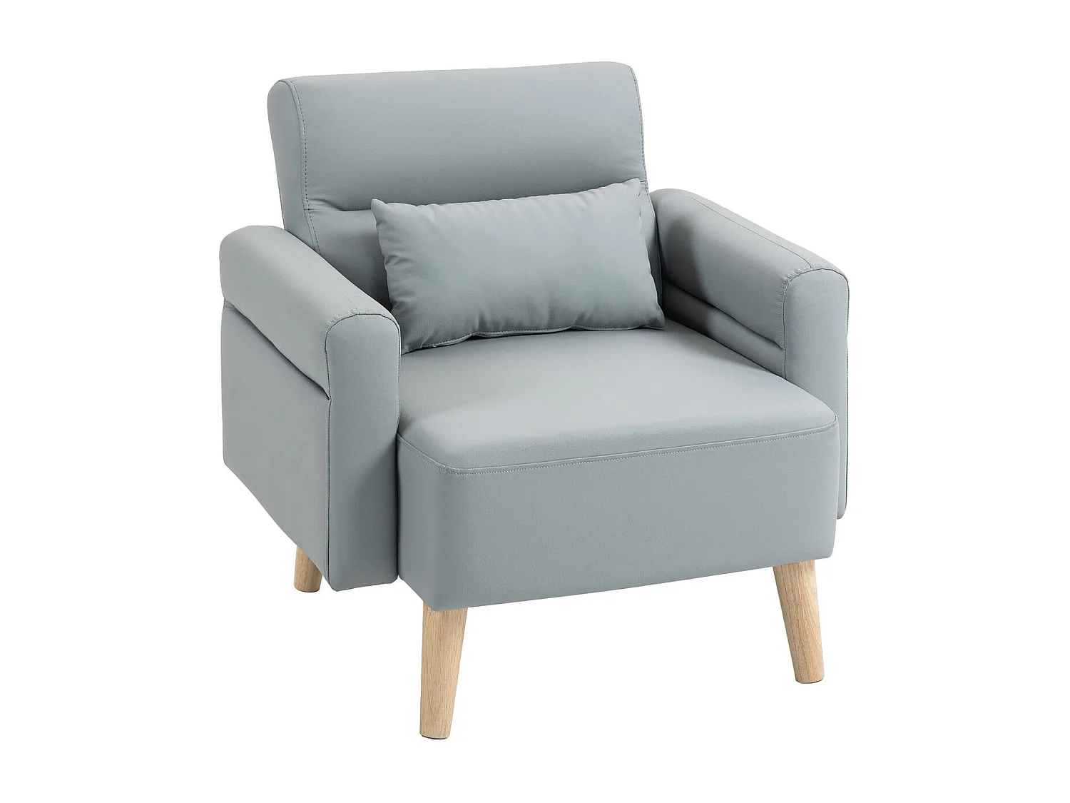 Butaca Esencie Homcom con cojín gris 78x77x78 cm