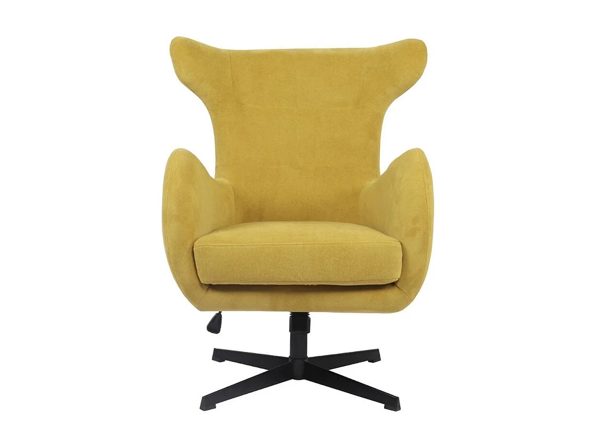 Butaca Munich giratoria y reclinable amarillo 100x77x85 cm Adec