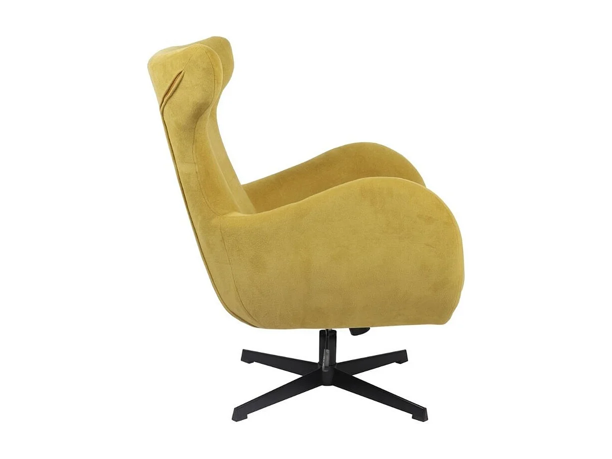 Butaca Munich giratoria y reclinable amarillo 100x77x85 cm Adec
