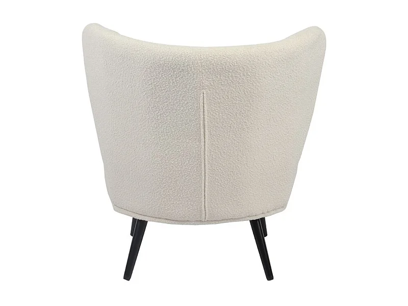 Butaca Elle respaldo circular beige 76x73,5x78 cm Adec