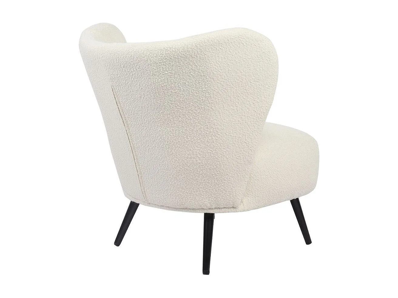 Butaca Elle respaldo circular beige 76x73,5x78 cm Adec