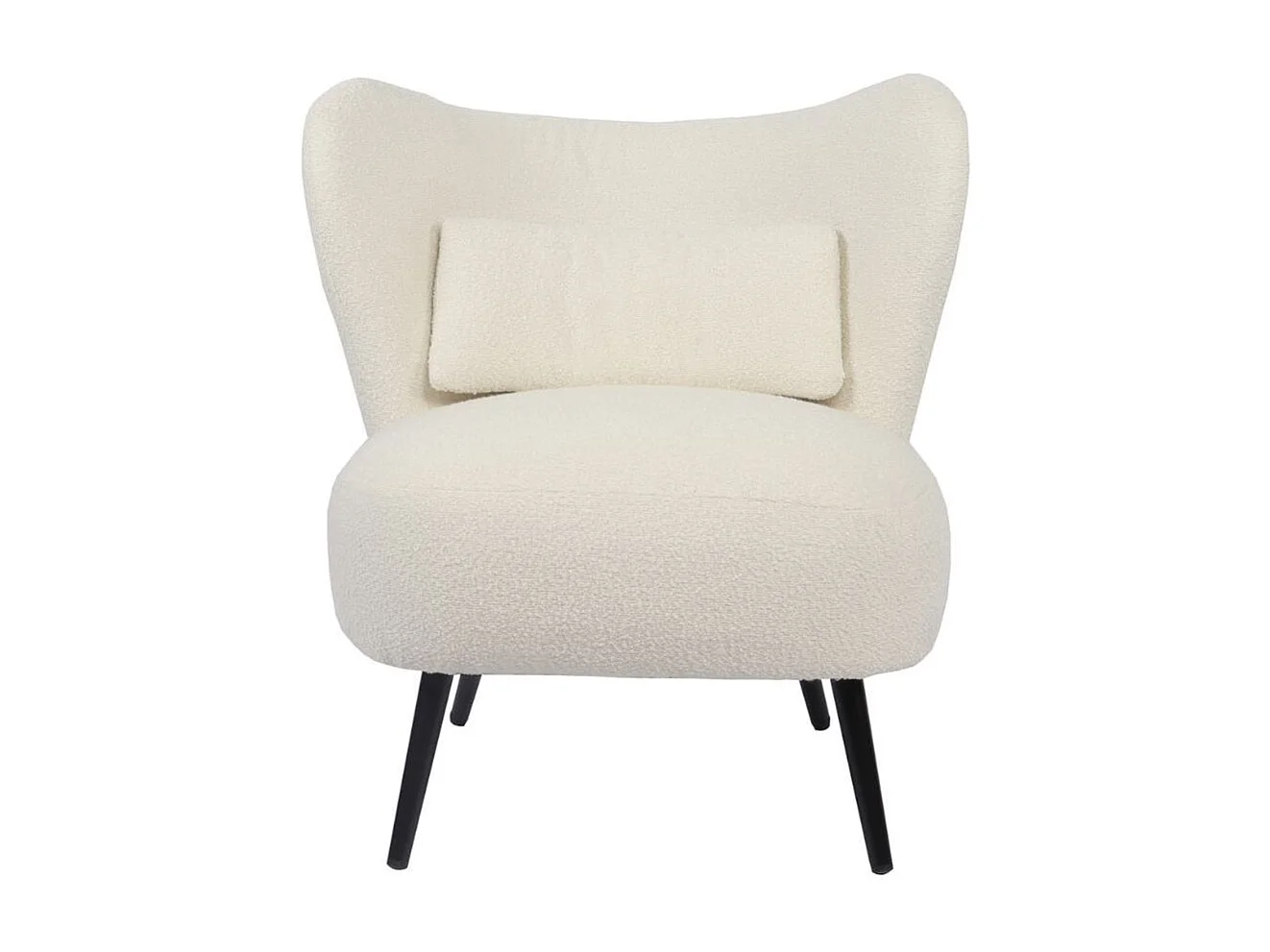 Butaca Elle respaldo circular beige 76x73,5x78 cm Adec