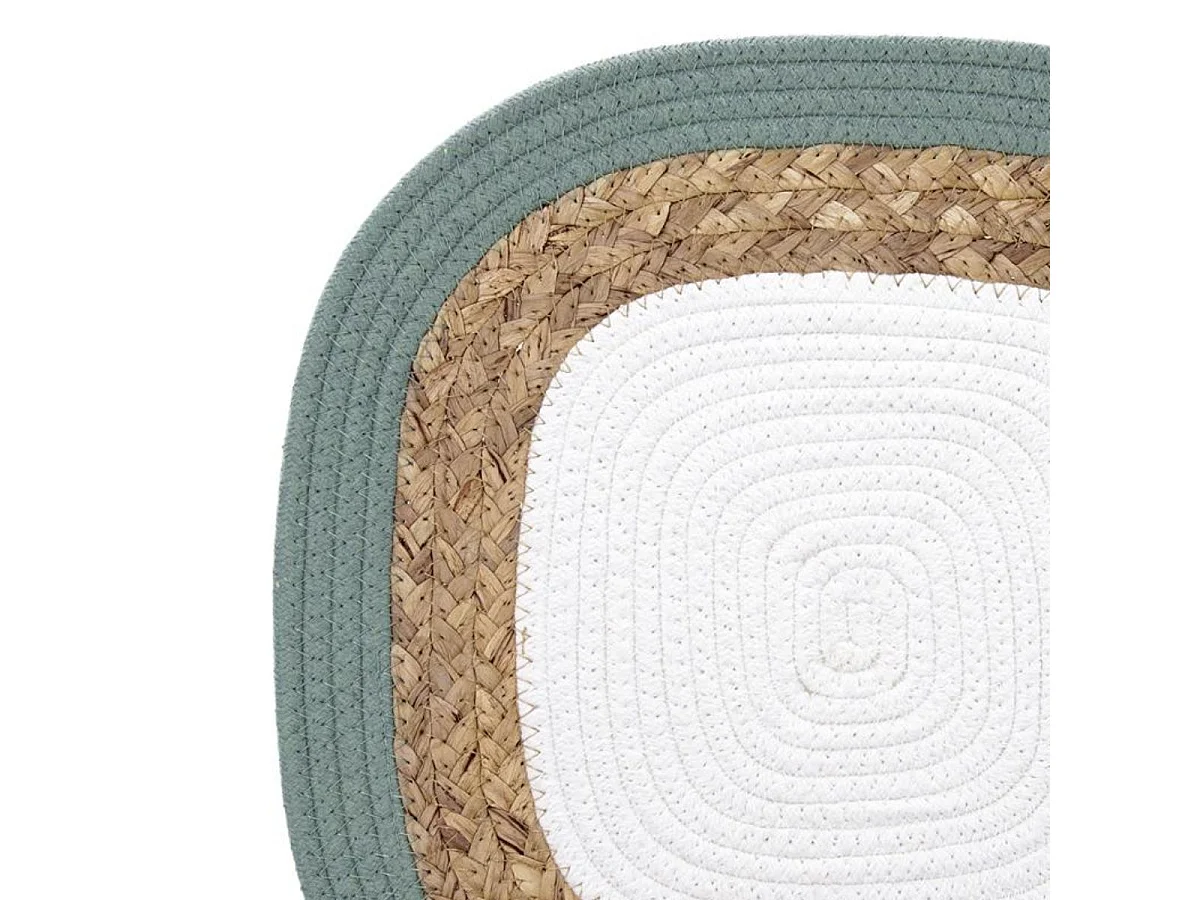 Mantel individual Bodo Luminarc diseño redondo yute blanco Ø38 cm