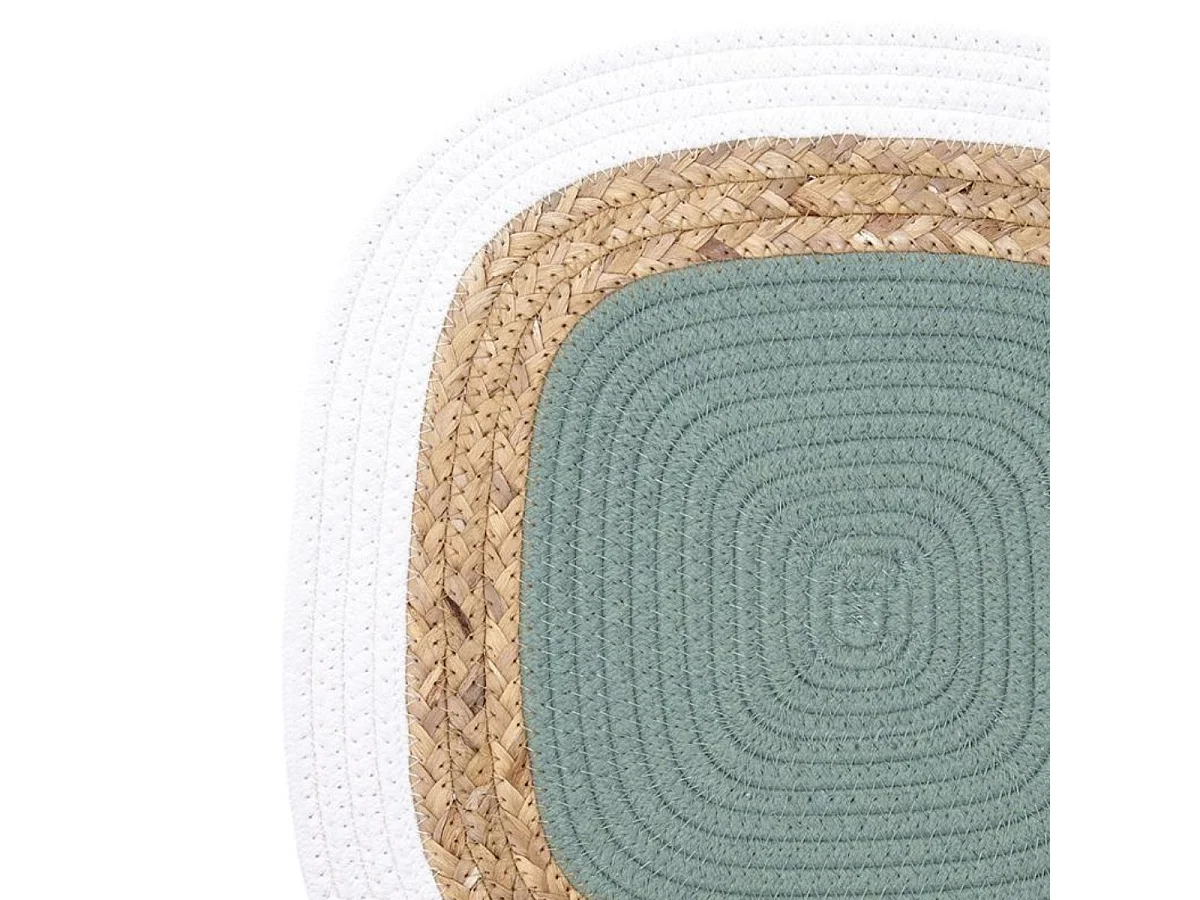 Mantel individual Bodo Luminarc diseño redondo yute verde Ø38 cm