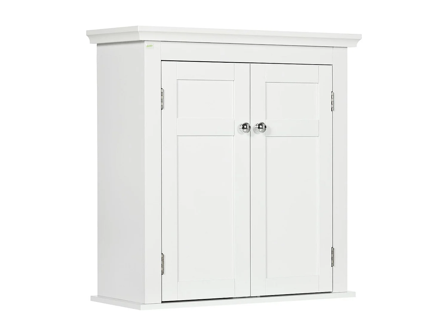 Armario de pared Trafalgar Kleankin 2 puertas + estantes ajustables blanco 60x58x24 cm