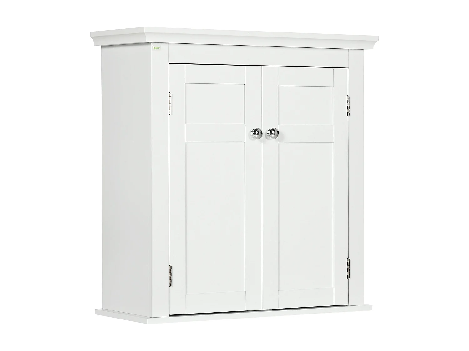 Armario de pared Trafalgar Kleankin 2 puertas + estantes ajustables blanco 60x58x24 cm