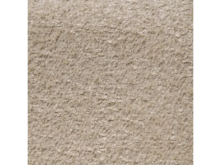 BESILIO Canapé arrondi convertible Glomi – tissu bouclé, canapé avec fonction lit – Beige