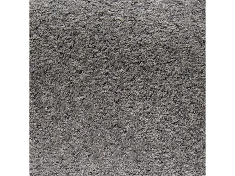 BESILIO Canapé arrondi convertible Glomi – tissu bouclé, canapé avec fonction lit – Gris