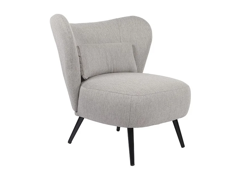 Butaca Elle respaldo circular gris 76x73,5x78 cm Adec