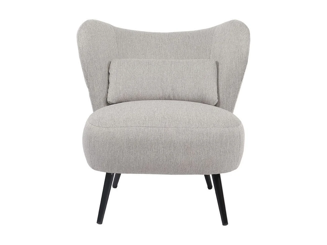 Butaca Elle respaldo circular gris 76x73,5x78 cm Adec