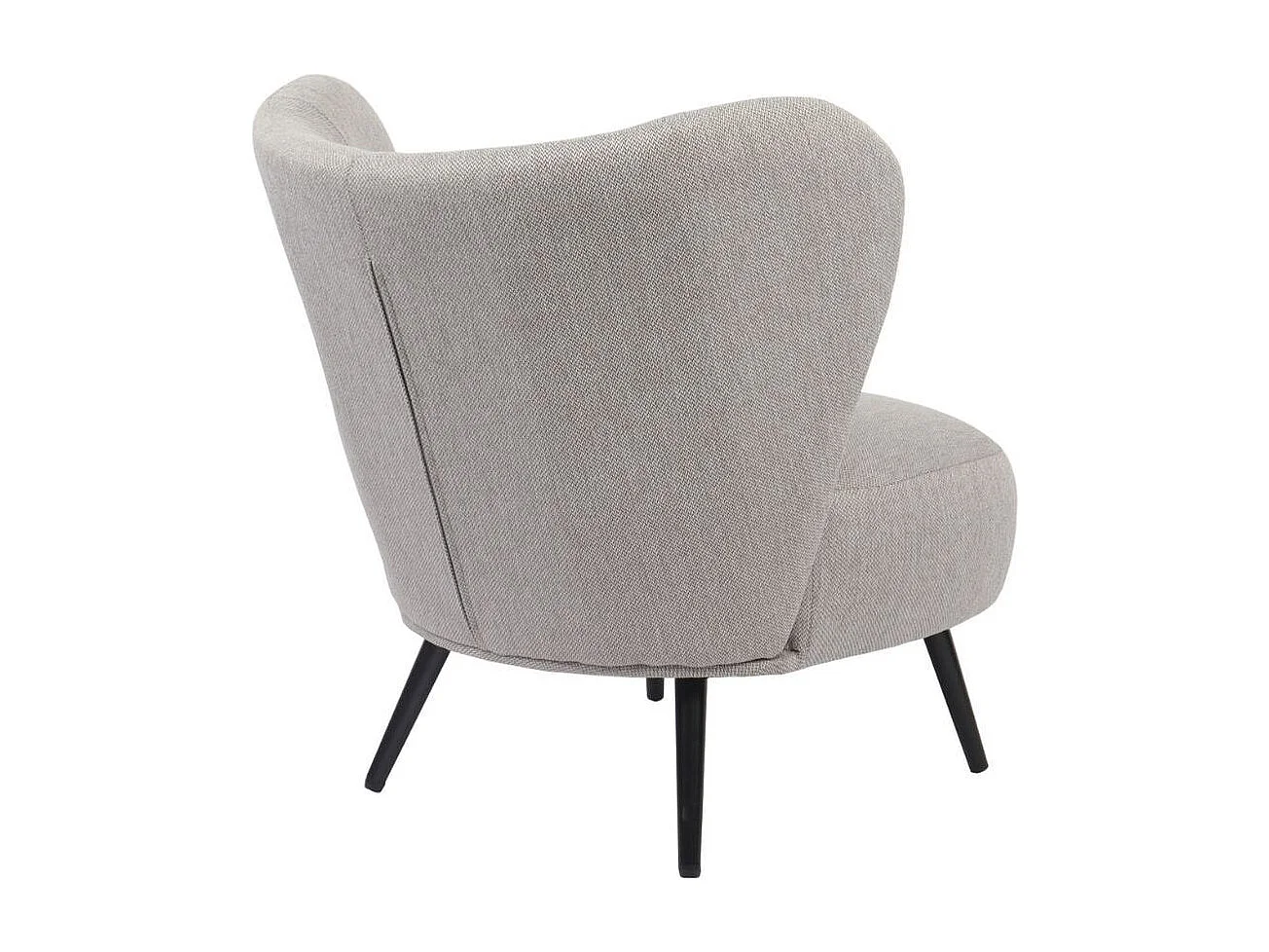 Butaca Elle respaldo circular gris 76x73,5x78 cm Adec