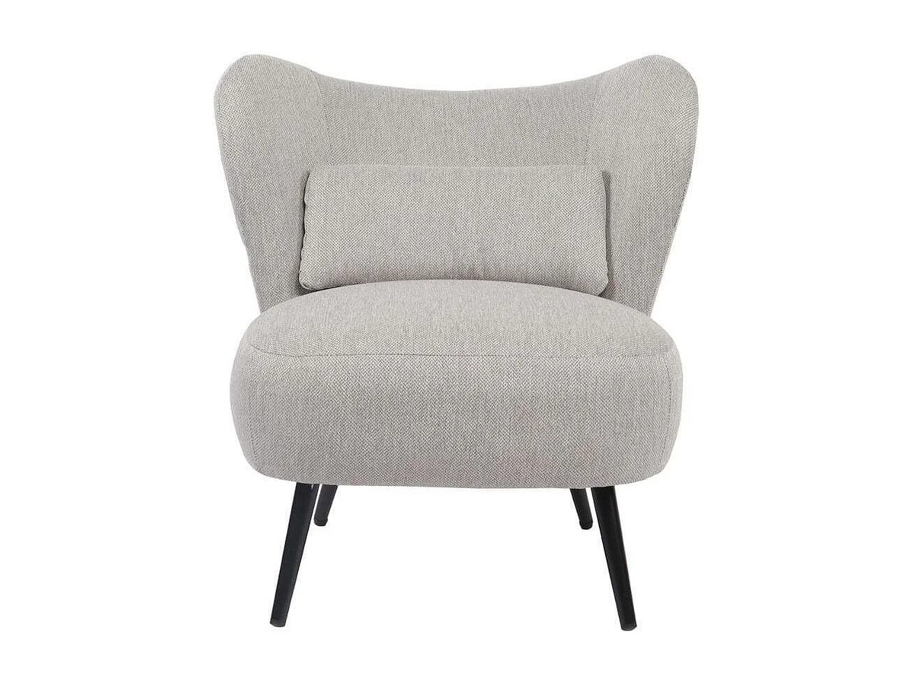 Butaca Elle respaldo circular gris 76x73,5x78 cm Adec