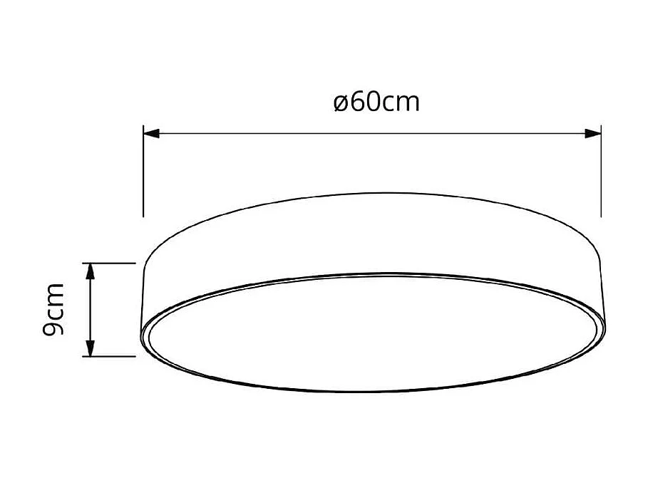 Plafón Bilac Lumit 62W diseño redondo con 3 colores LED blanco Ø60 cm