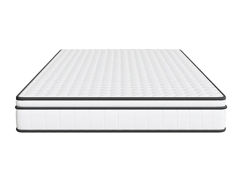 Matelas 90 x 200 cm - hauteur 25 cm - en mousse froide - ergonomique - à ressorts ensachés - pour enfants et adultes