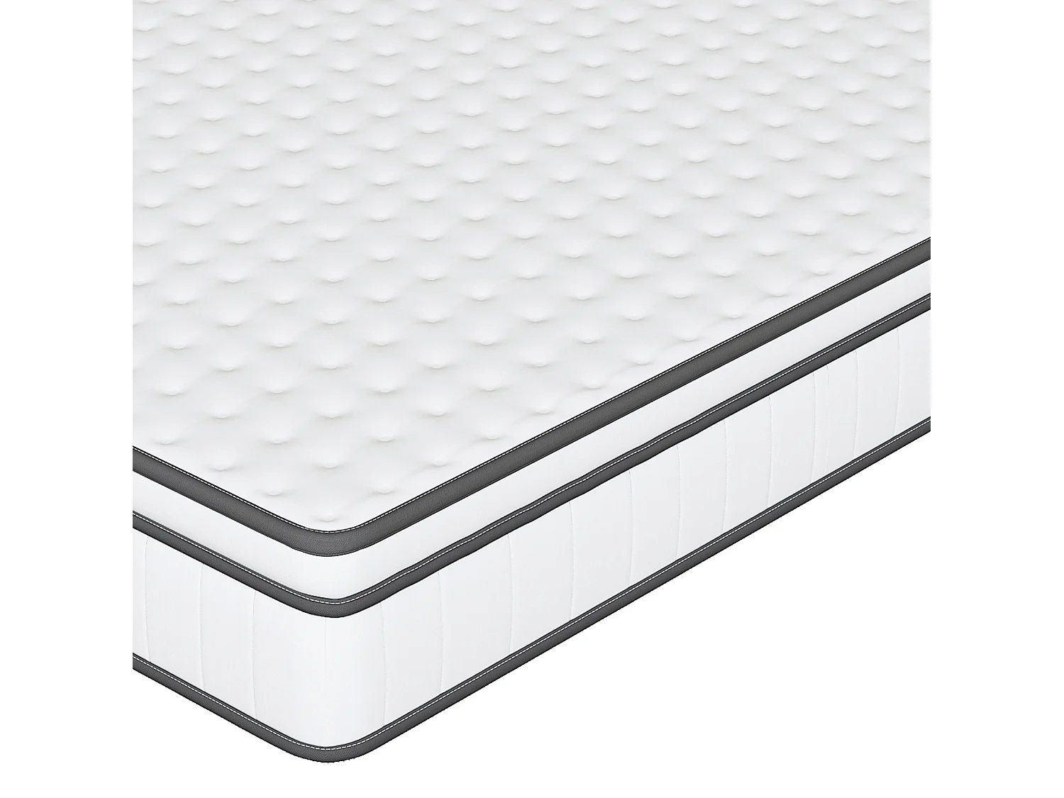 Matelas 140 x 200 cm - hauteur 25 cm - en mousse froide - ergonomique - à ressorts ensachés - pour enfants et adultes