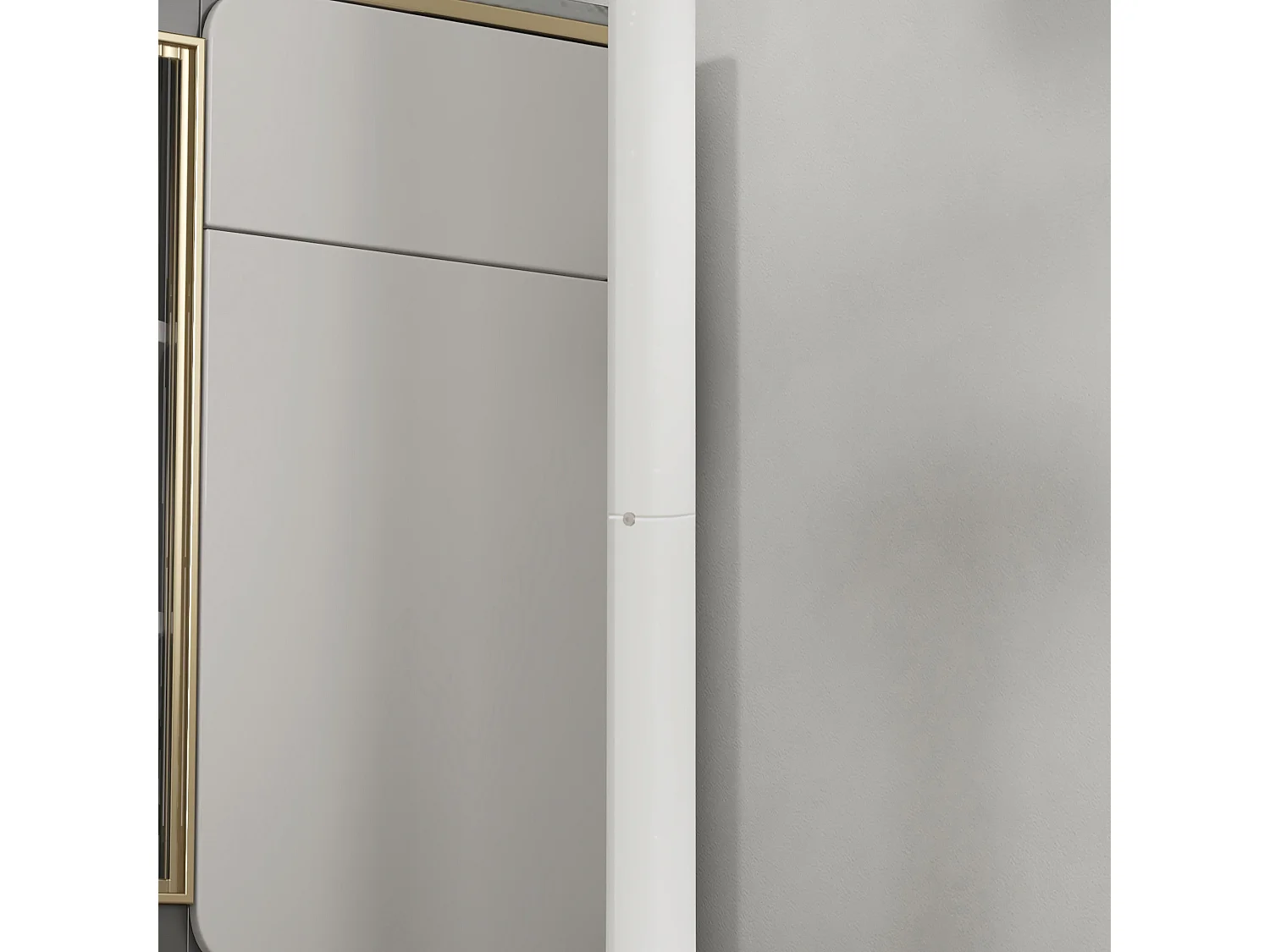 Table de bar ronde style contemporain dim. 60L x 60l x 102H cm blanc