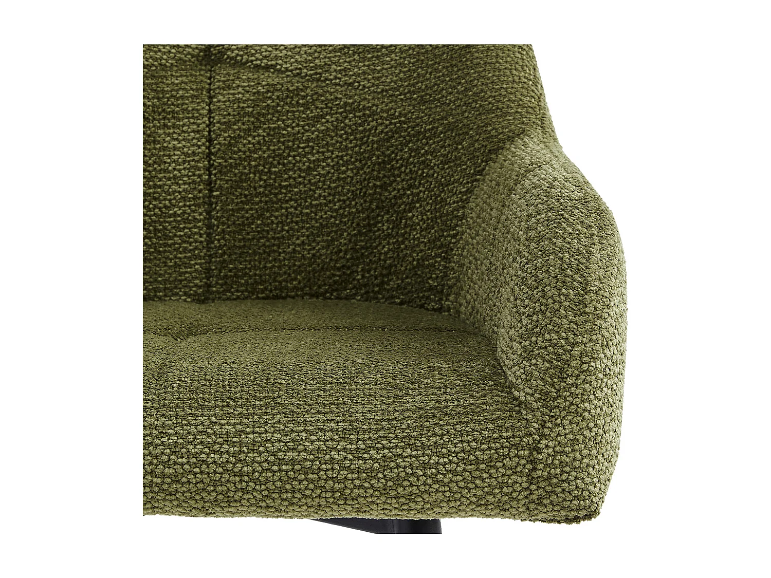 LEA-Fauteuil de bar en tissu Ikon Olive (x2)