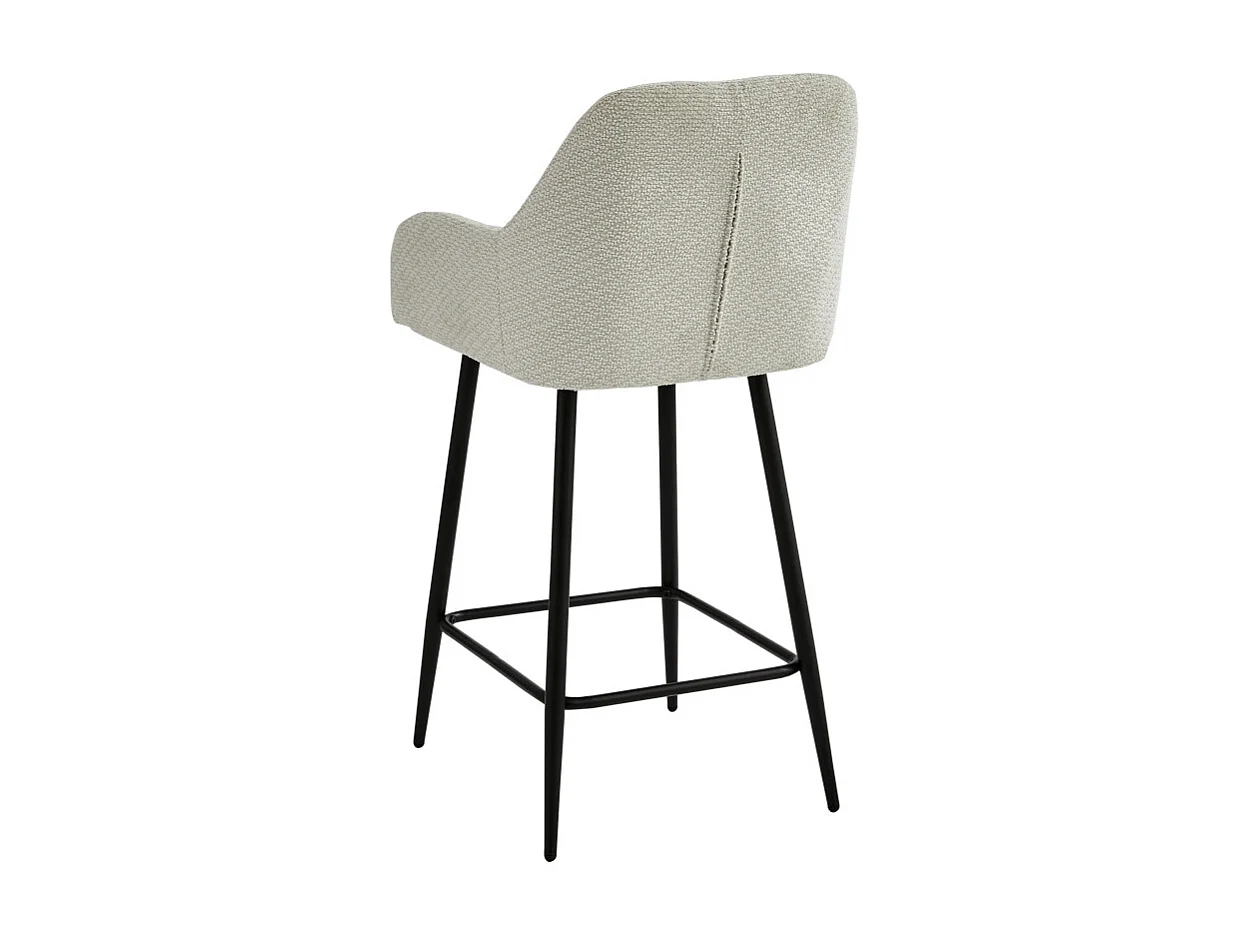 LEA-Silla de bar de tela Ikon Beige (x2)
