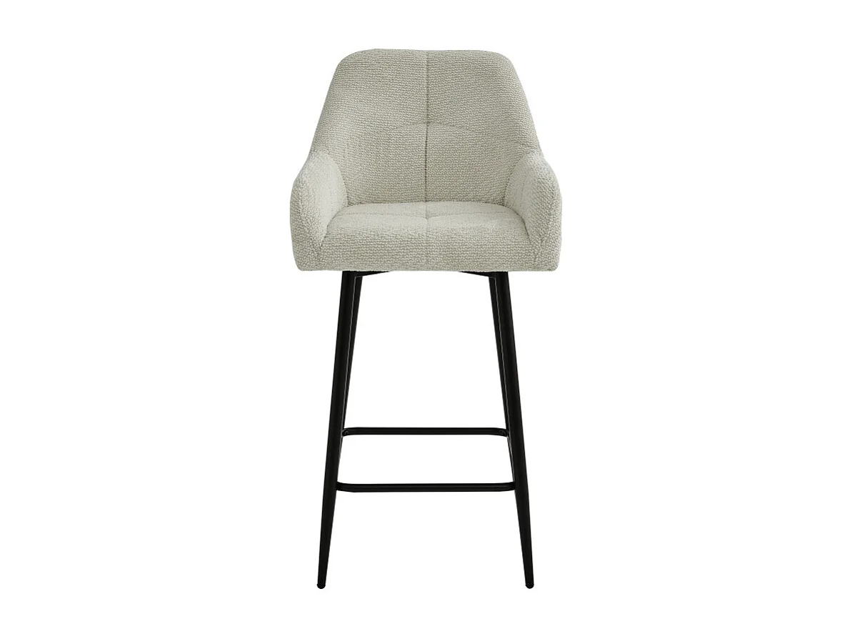 LEA-Silla de bar de tela Ikon Beige (x2)