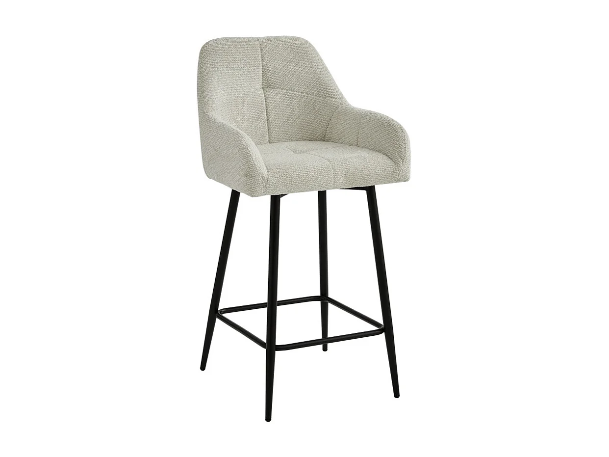 LEA-Silla de bar de tela Ikon Beige (x2)