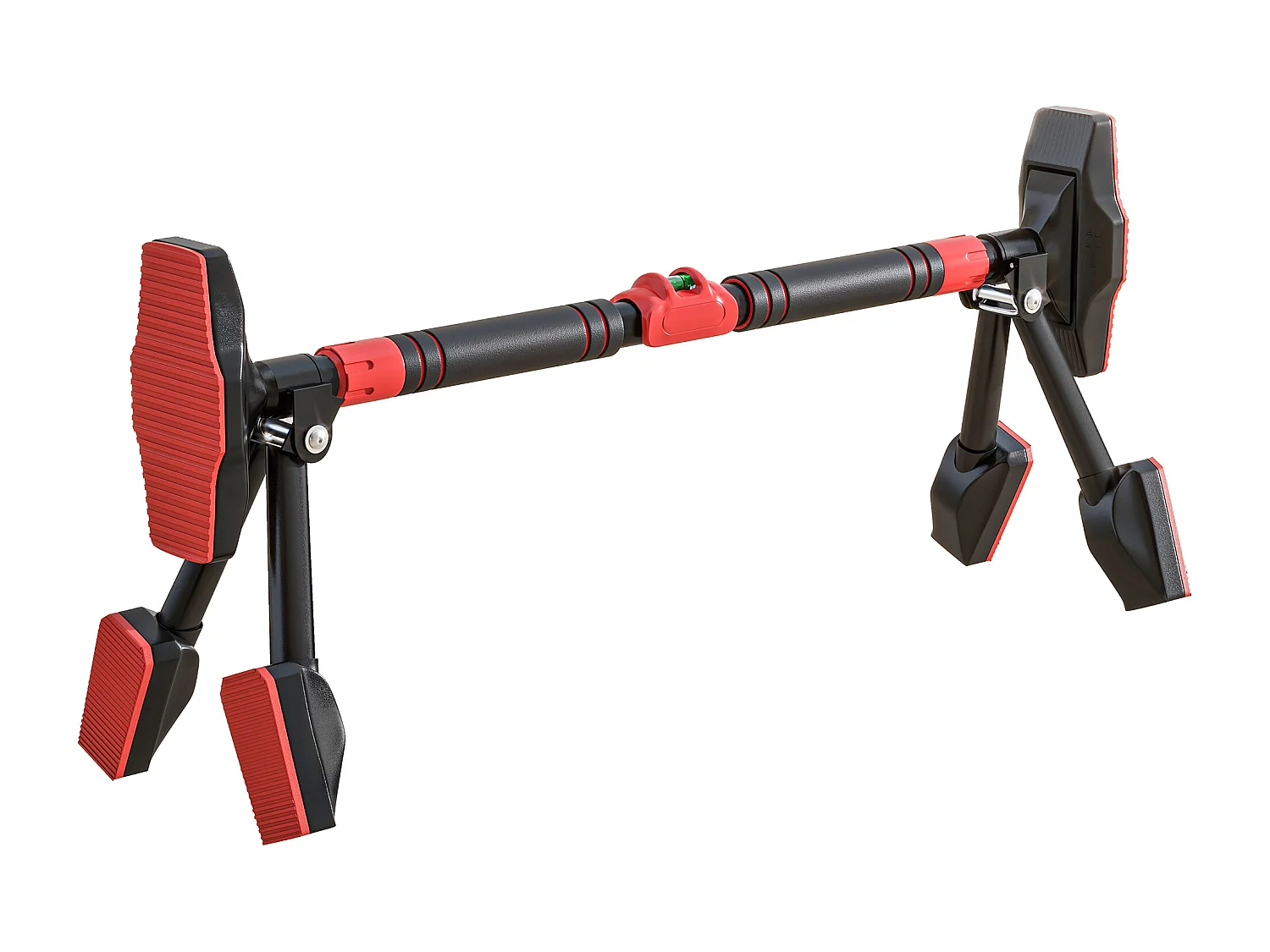 Barre de Traction SPORTNOW Réglable de 79 à 98 cm, Support à 6 Points, Capacité 225 kg - Noir