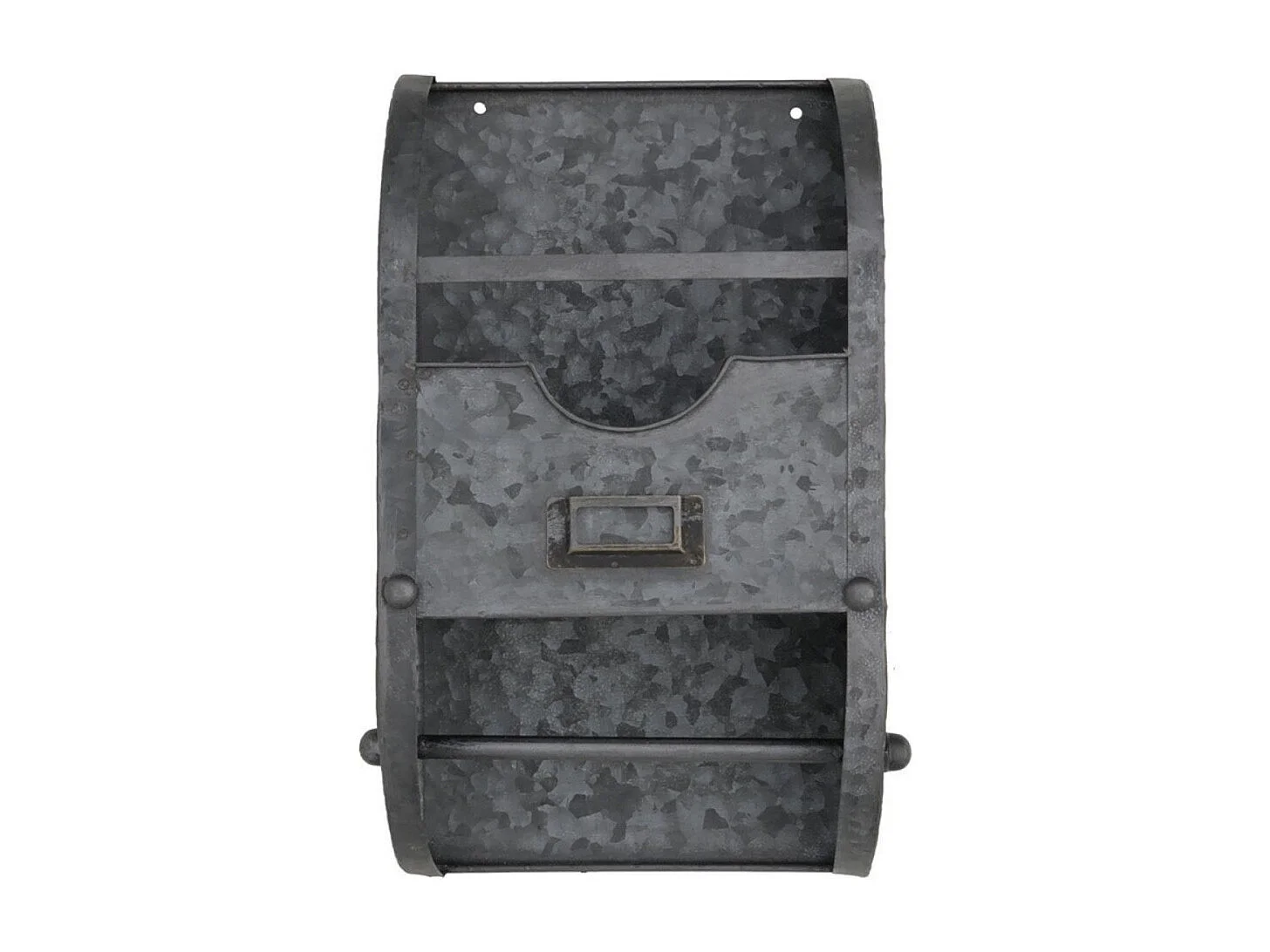 Etagère murale avec dérouleur en métal gris 35 x 20 x 10 cm