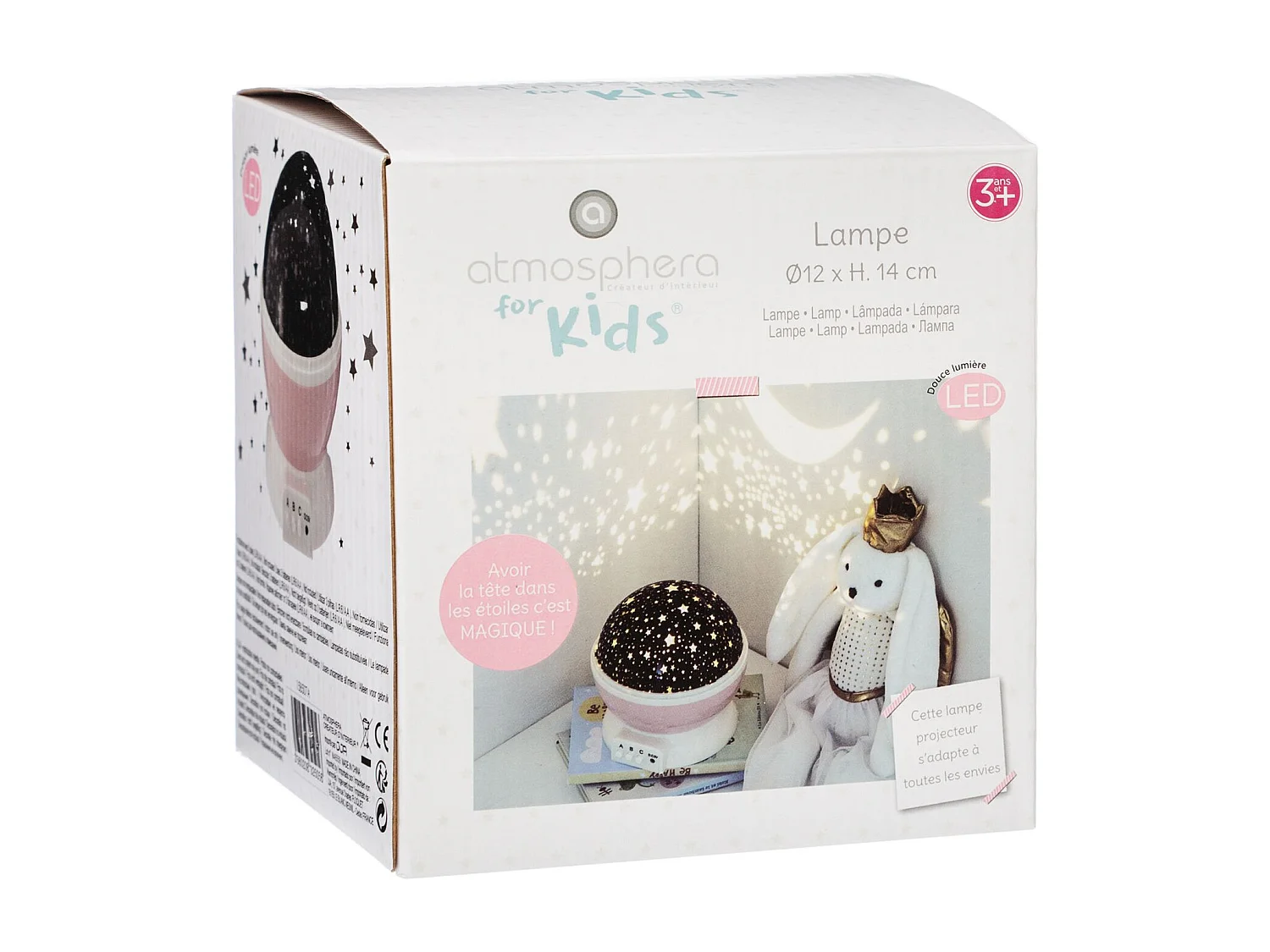 Veilleuse projecteur rotative étoile